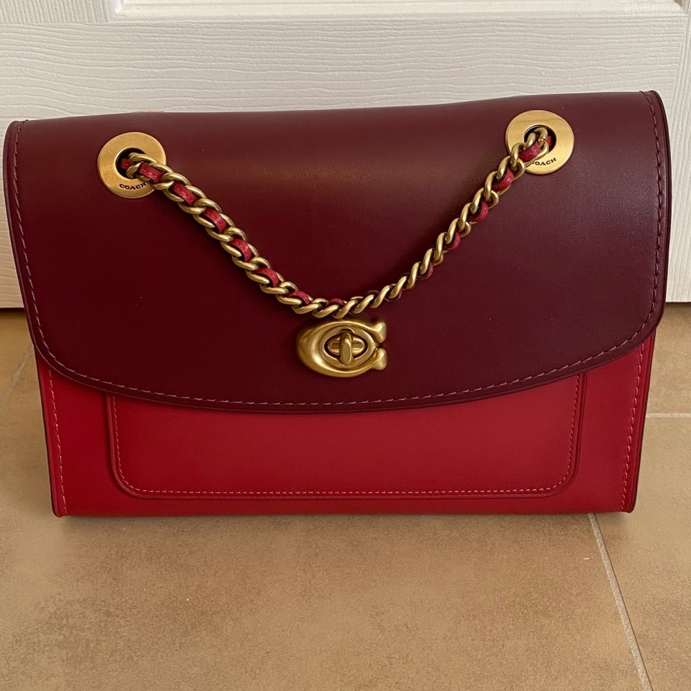 Beautiful Coach Parker Red Apple Crossbody